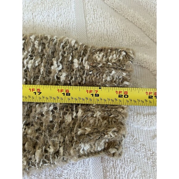 Le Chois Womens Sweater Medium Light Brown Pullover Round Neck Long Sleeves - Picture 14 of 15